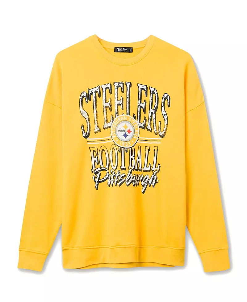 Junk Food Clothing Unisex Nfl Pittsburgh Steelers Lateral Crew Fleece