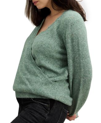 The Maternity Cozy Pointelle Snuggle Sweater