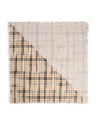 Double Layer Check Scarf