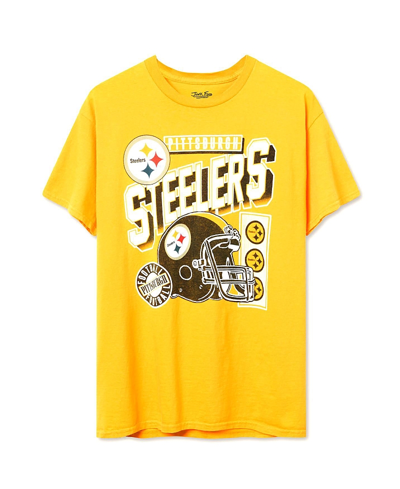 Junk Food Clothing Unisex Nfl Pittsburgh Steelers Checkdown Flea Market Tee
