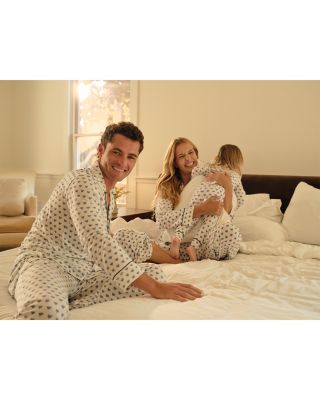 Gisele Printed Long Pajama Set in Hannukah Glow
