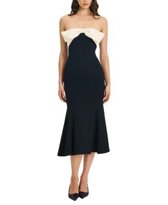  Saige Mermaid Maxi Dress with Bow Bustline