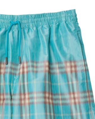  Gradient Check Swim Shorts