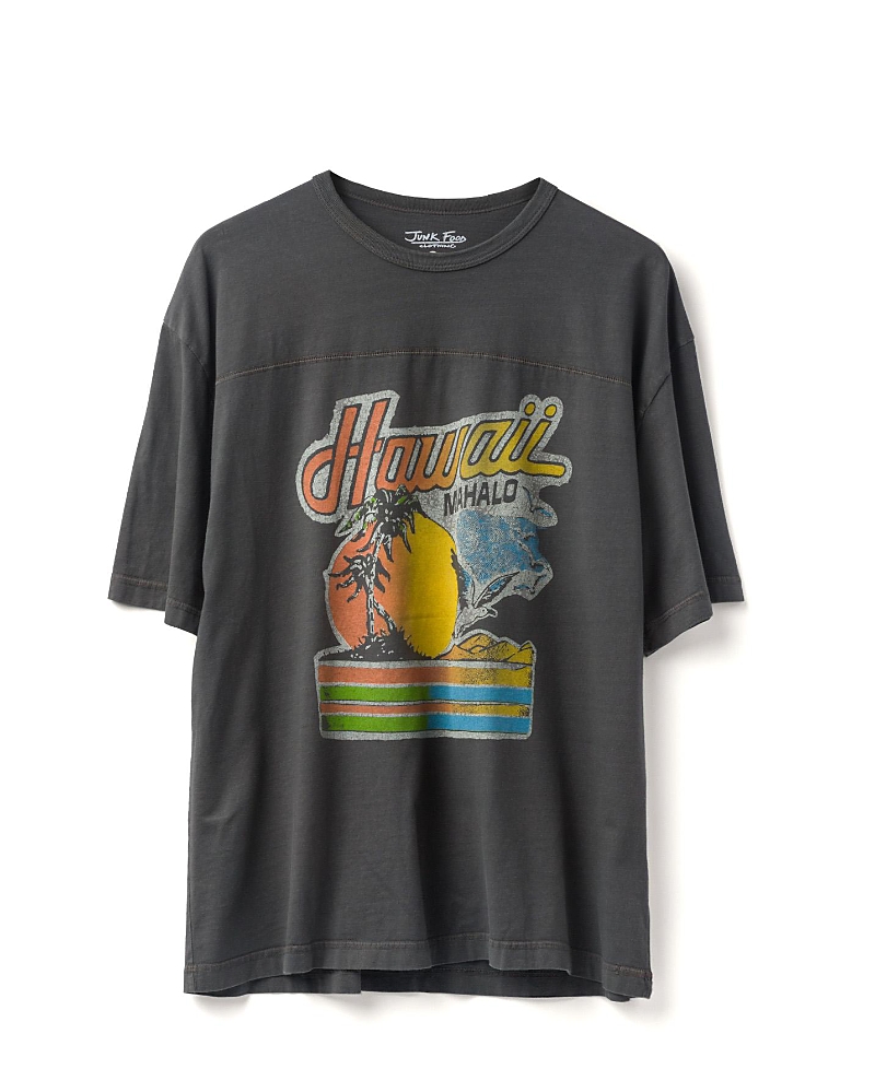 Junk Food Clothing Unisex Hawaii Mahalo Hockey Tee