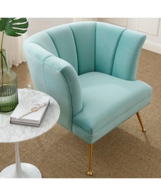 Veronica Channel Tufted Performance Velvet Armchair