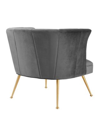  Veronica Channel Tufted Performance Velvet Armchair