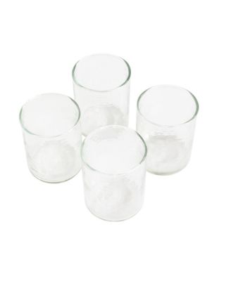 Handblown Hammered Glasses, Set of 4