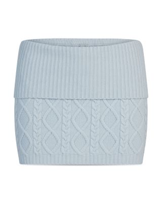 Snow Bunny Cable Knit Mini Skirt