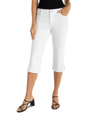 Spring Mid Rise Capri Jeans in Bright White