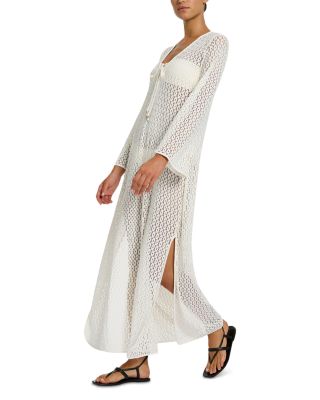 Stretch Lace Maxi Kaftan Cover Up