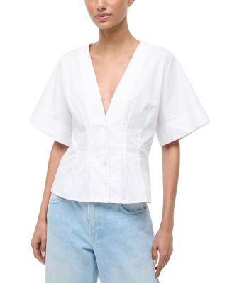 Elle Button Front Top