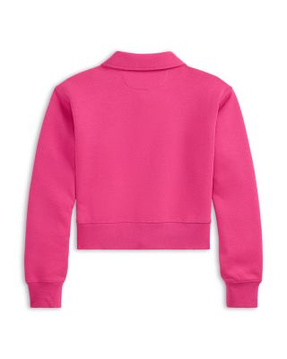 Girls' Double Knit Collared Boxy Sweatshirt - Big Kid