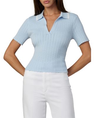 The Jess Pointelle Polo Shirt