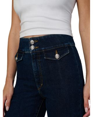 The Ella High Rise Wide Leg Ankle Jeans in Magnetic