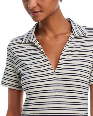 Corin Striped Collared Midi Dress