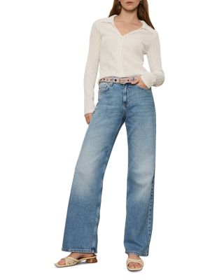 Button Down Textured Top