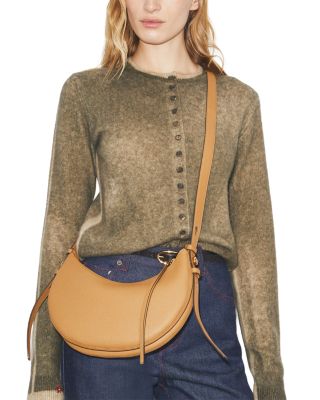 Romy Crescent Leather Shoulder Bag