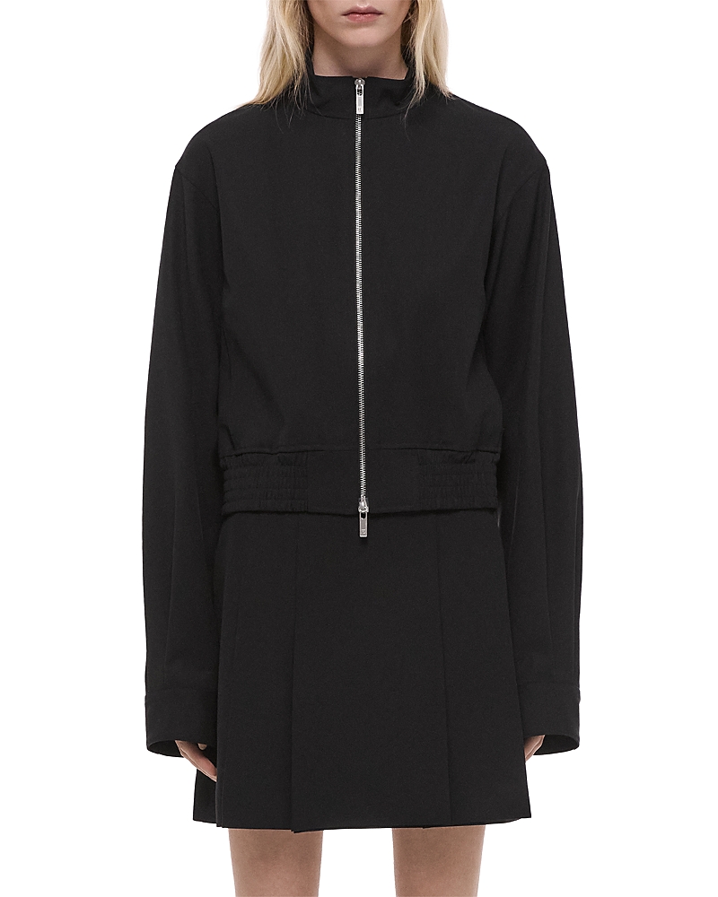 Helmut Lang Gab Bomber Wool Jacket
