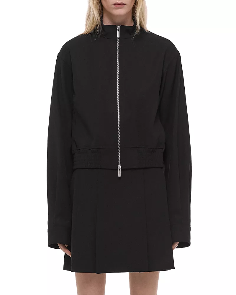 Helmut Lang Gab Bomber Wool Jacket