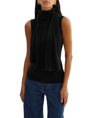 Mock Neck Sleeveless Top