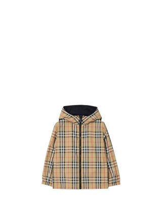 Boys' Reversible Check Hooded Jacket - Little Kid, Big Kid