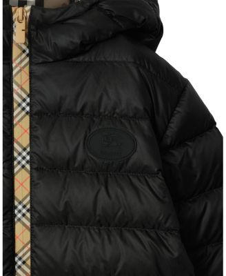 Boys' Checker-tape Nylon Hooded Puffer Jacket - Little Kid, Big Kid