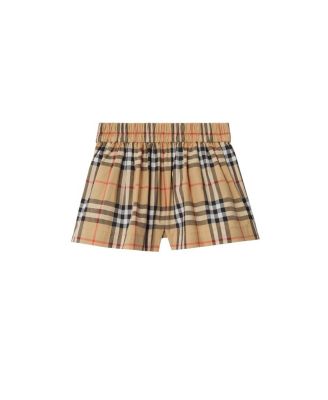 Girls' Check Cotton Shorts - Baby, Little Kid