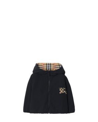 Boys' Reversible Check Hooded Jacket - Baby, Little Kid