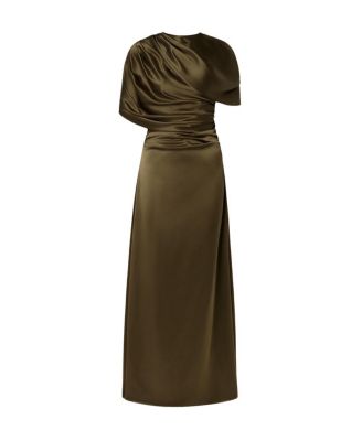 Cassia Draped Fitted Maxi Dress