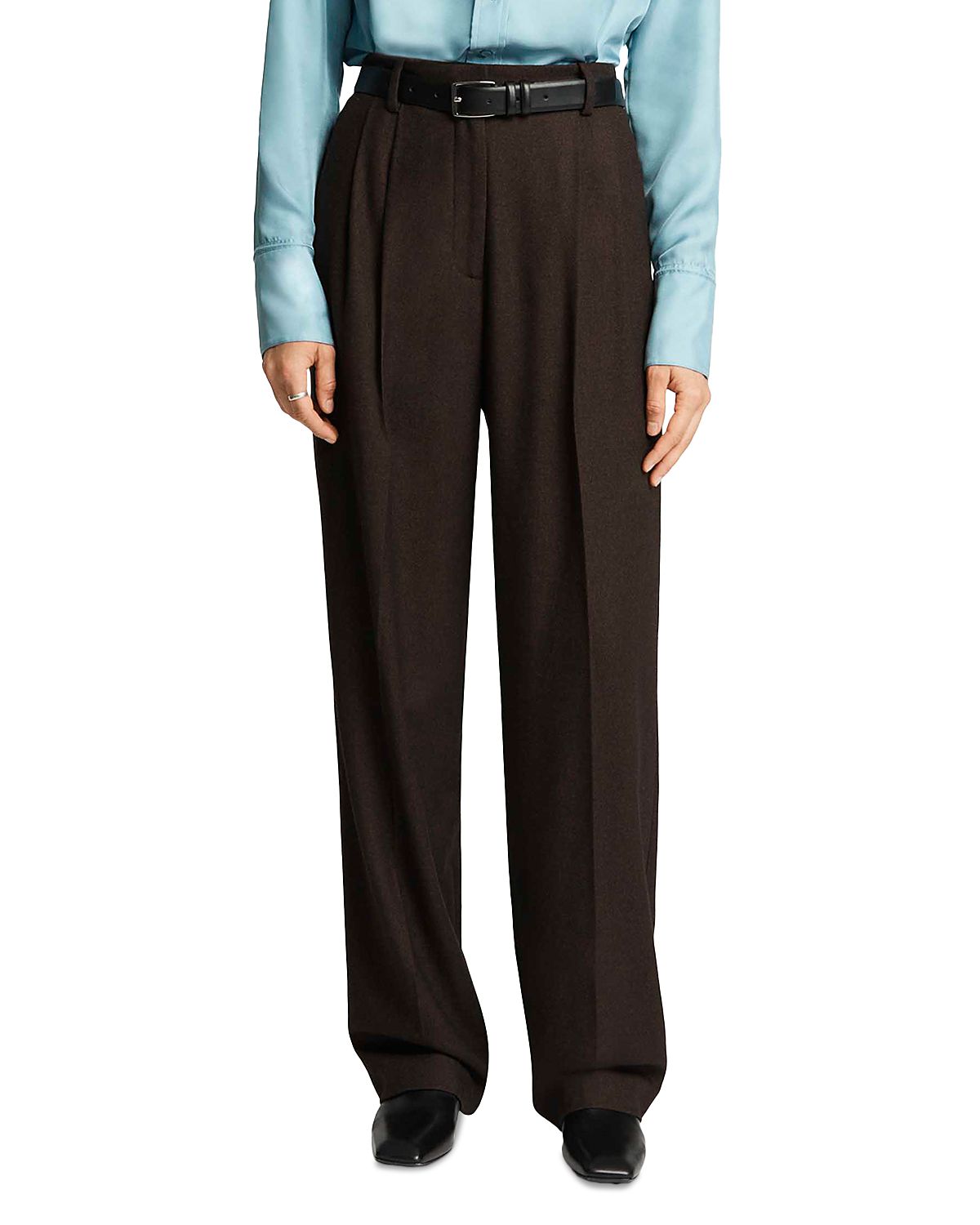 Argent Pleated Tapered Pants