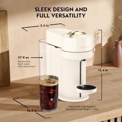 Nespresso Vertuo Next Premium Coffee and Espresso Maker by De'Longhi with Aeroccino Milk Frother