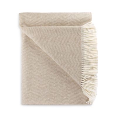 Herringbone Merino Wool Throw 
