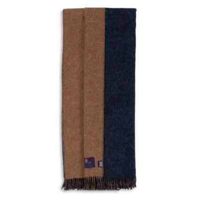 The Gentlemen's Collection Reversible Double Cloth Lambswool Throw