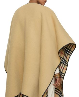 Check Cashmere Cape