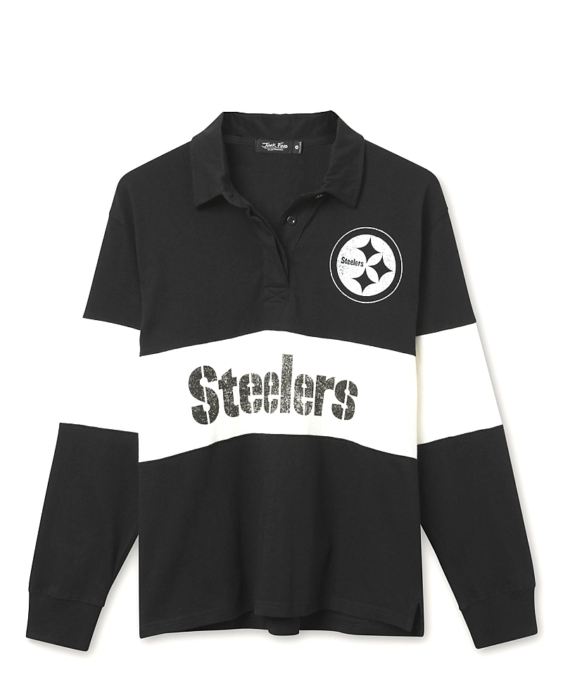 Junk Food Clothing Women's Nfl Pittsburgh Steelers Rugby Long Sleeve Sweater