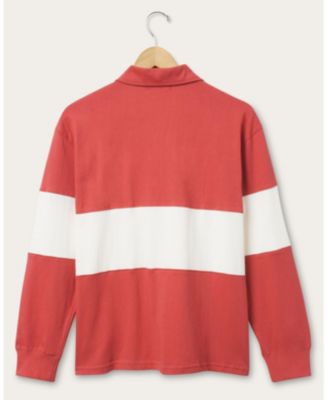  Women's NFL San Francisco 49ers Rugby Long Sleeve Sweater