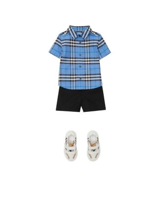 Boys' Check Cotton Oxford Shirt - Baby, Little Kid