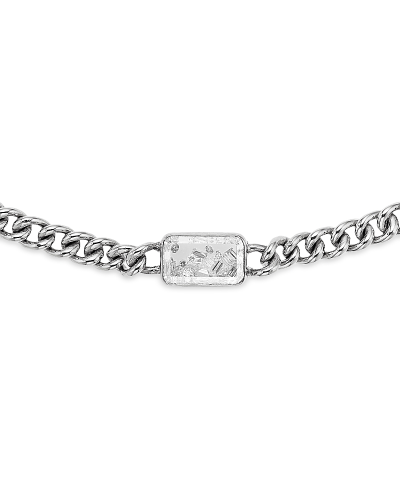 Moritz Glik 18K White Gold Diamond Shaker Unidinho Choker Necklace, 15
