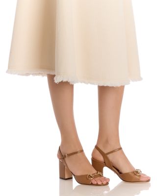 Women's Horsebit Block Heel Sandals 