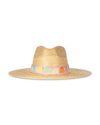 Pastel Kandy Crochet Palm Straw Hat