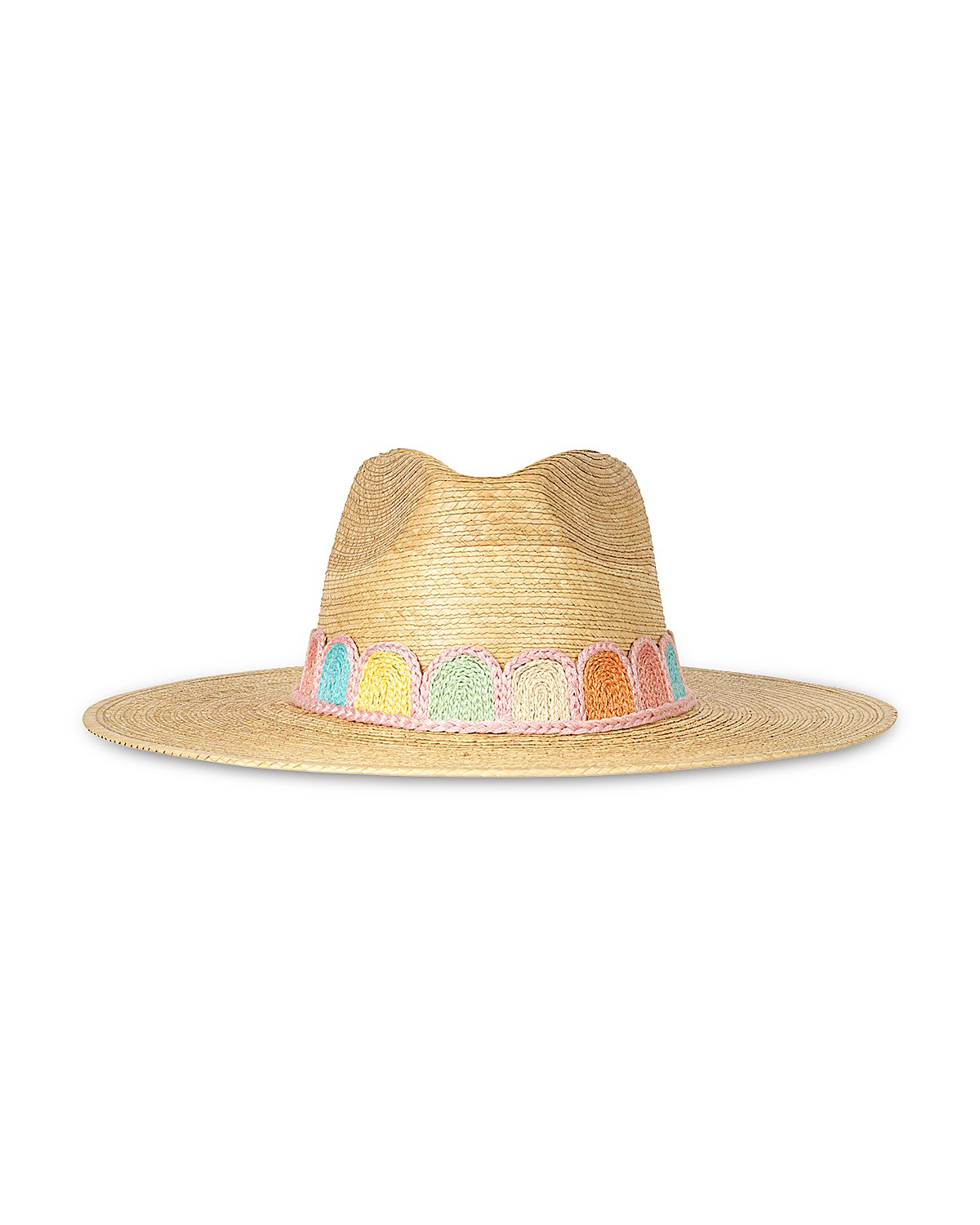 Sunshine Tienda Pastel Kandy Crochet Palm Straw Hat