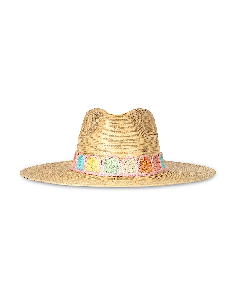 Sunshine Tienda Pastel Kandy Crochet Palm Straw Hat