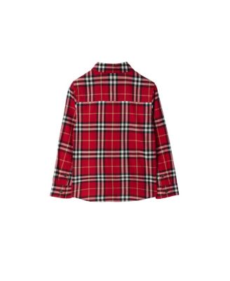 Boys' Check Cotton Flannel Shirt - Little Kid, Big Kid