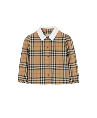 Girls' Check Cotton Shirt - Little Kid, Big Kid