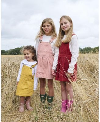  Girls' Ochre Corduroy Overall Dress - Baby, Little Kid, Big Kid