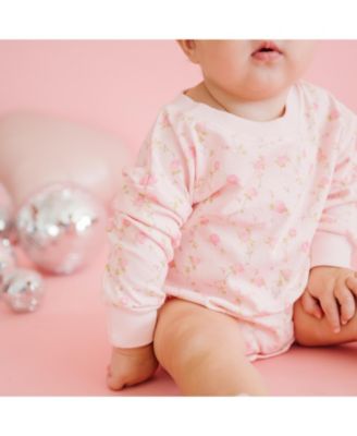 Girls' Rose Long Sleeve Romper - Baby