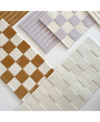  Rug Checkerboard 3.9 x 5.9 ft