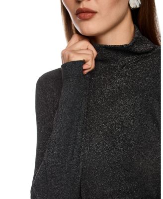   Slim-Fit Lurex Long-Sleeved Top