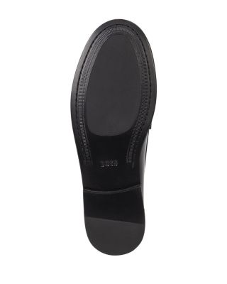 Men's Tevan Black Leather Loafers