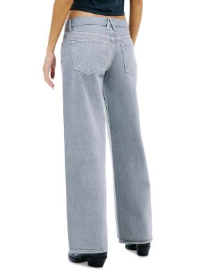 Lexi Low Rise Wide Leg Jeans in Shadow Grey